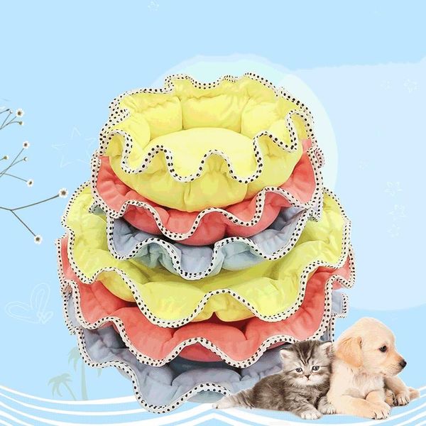 

kennels & pens pet dog bed cute pumpkin nest teddy kennel small pets house innovative cat litter winter warm with pillow for cats