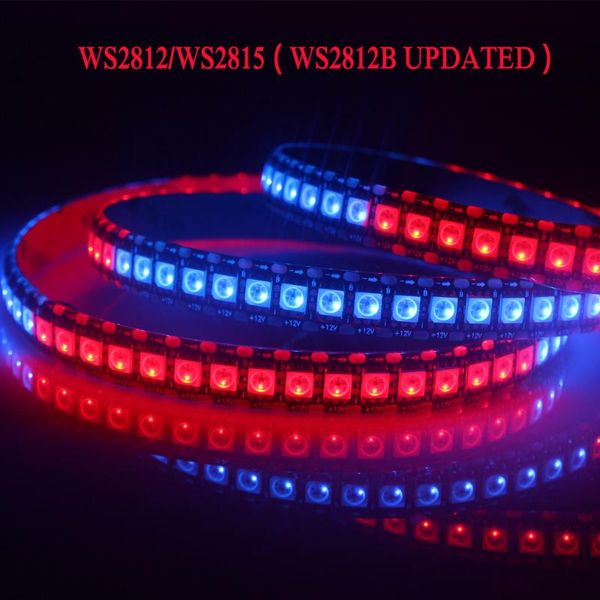 

strips ws2815 (ws2812b updated,dual signal ) ws2812 rgb led strip light individually addressable tape 30 60 144 leds ip30 65 67