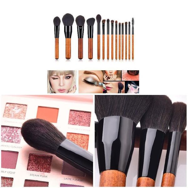 

14pcs/set makeup brushes set professional synthetic for cosmetic contouring powder contour foundation eyeshadow
