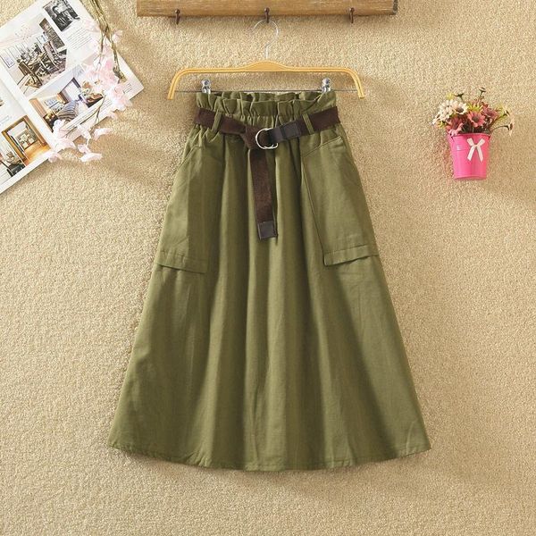

skirts women 2021 summer fashion pleated a-line midi skirt female casual jupes mujer high waist faldas ladies chic v121, Black