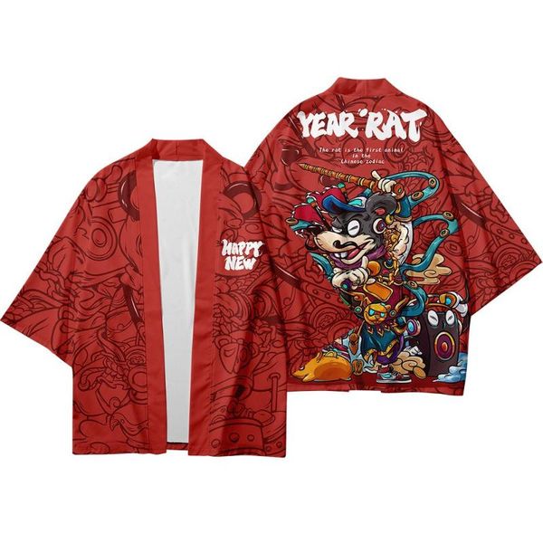 

ethnic clothing japanese kimono men cardigan red shirt yukata haori obi samurai male