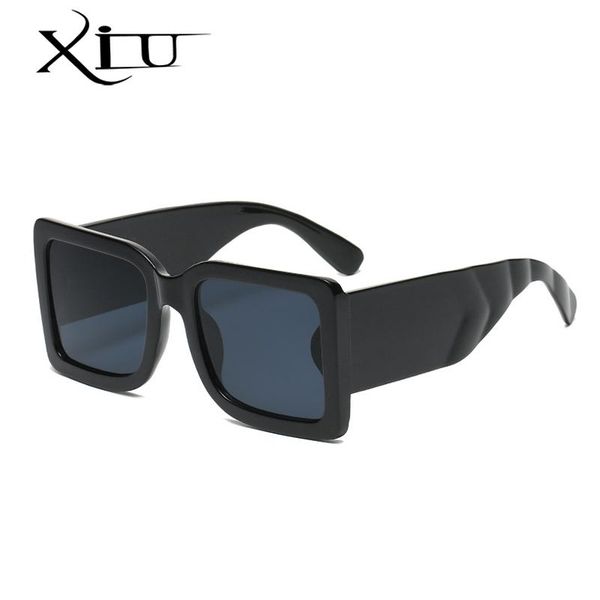 

sunglasses xiu vintage square women black rectangle sun glasses for men classic eyewear oversized style uv400, White;black