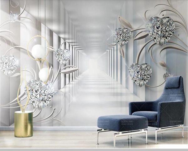 

wallpapers papel de parede 3d abstract space european pattern diamond wallpaper,living room bedroom kitchen wall papers home decor mural