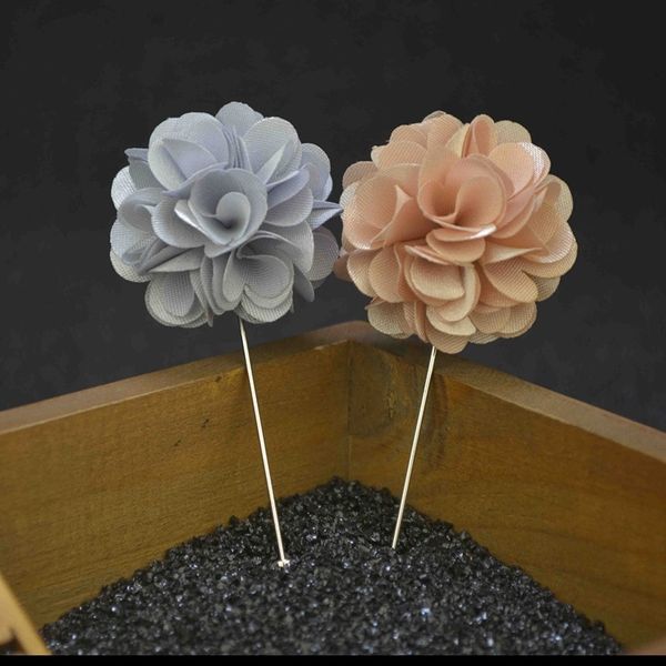 

xMNl yimei pin emen's suit plug in professional men's jewelry 16 color red white long long jewelry brooch blue brooch, Gray