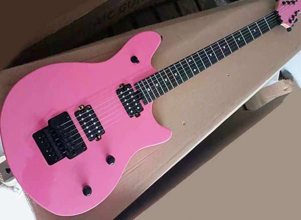 

factory wholesale pink electric guitar with floyd rose,rosewood fretboard