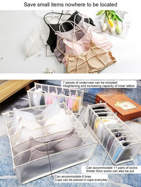 

underwear bra organizer storage box 5 colors drawer closet organizers boxes for scarfs socks divider drawers