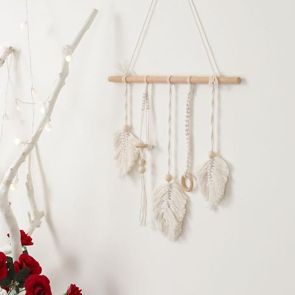 

tapestries bohemian style tapestry hand-woven cotton rope hanging decoration wedding holiday party home background