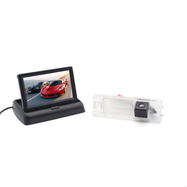 

car rear view cameras& parking sensors 4.3" tft lcd monitor + camera for march logan sandero w reverse