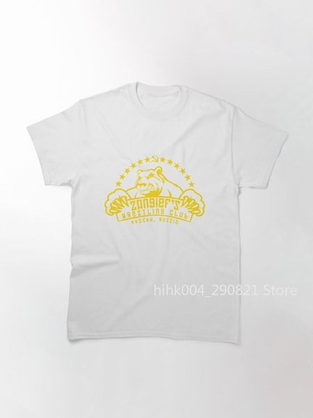 

men's t-shirts zangief's wrestling club classic t-shirt, White;black