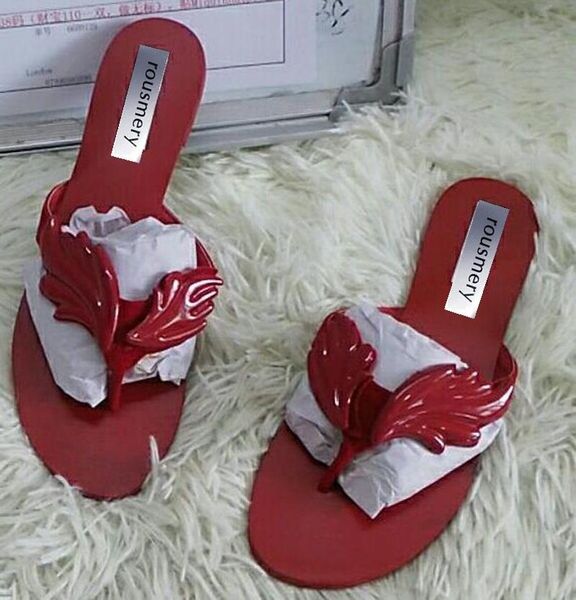 

summer selling women leafs design clip toe flat sandals red gold silver blue flip flops comfortable ladies shoes, Black