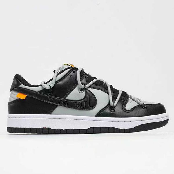 

official fashion shoes board dunk sb black and white pa men's women's ice snow strange fate shadow gray putian
