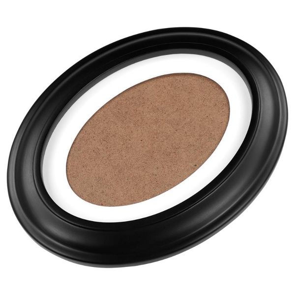 

frames garneck 10 inch classic oval wood picture frame wall hanging decoration - send seamless nail and (black)