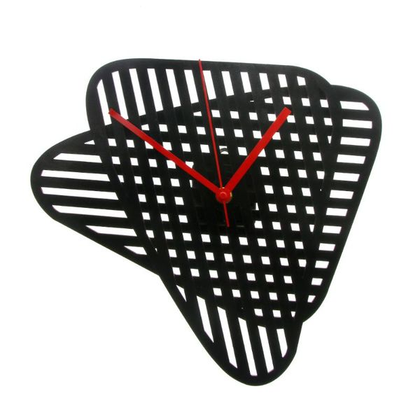 

wall clocks overlapping surfaces adjustable clock abstract wooden decor black rustic minimalist modern
