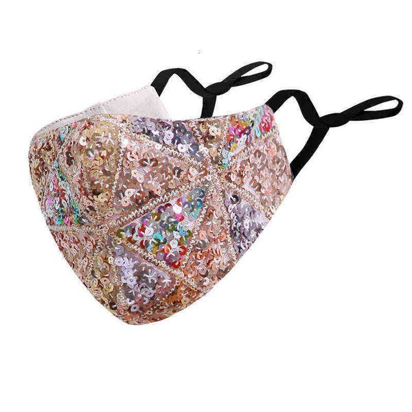

creative sequin mask fashion summer riding sunscreen dustproof breathable cotton