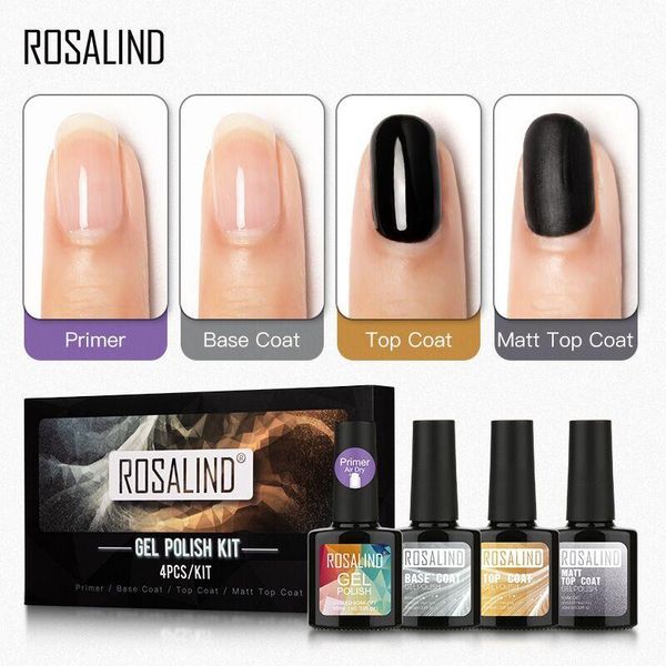 

nail gel varnish macoat set base of nails manicure art uv polish hybrid kit 10ml /4pcs1