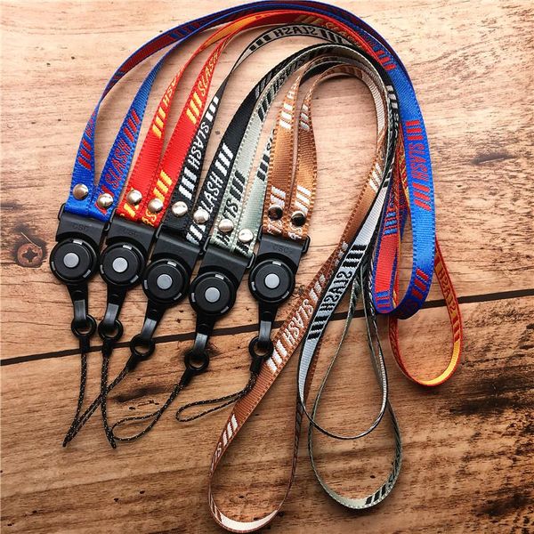 

cell phone straps & charms lanyards neck strap for id pass card badge with keyring smart cellphone
