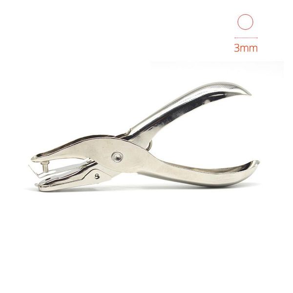 

binders handle metal 1 hole punch diy loose-leaf paper cutter 3mm diameter single puncher school office binding stationery