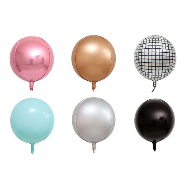 

party decoration 22inch 4d round foil balloons pearl color balloon boys girls birthday wedding supplies kids toys globos