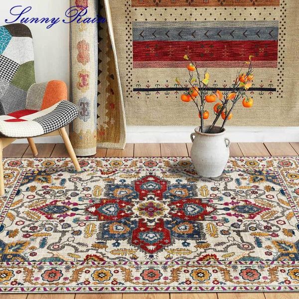 

sunnyrain 1-piece fleece print christmas rugs for living room kitchen red bedroom carpets