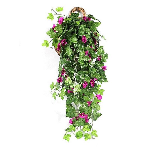 

decorative flowers & wreaths fake petunia vine hanging green leaf garland artificial flower for wall home decoration balcony