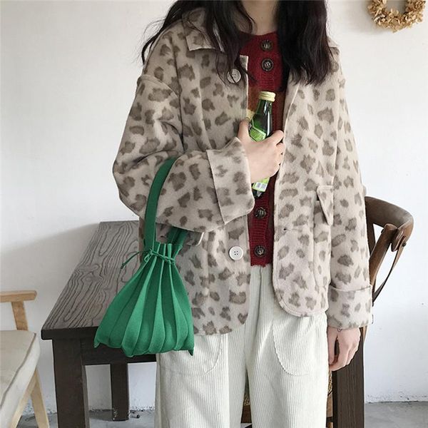 

evening bags wool knitting pleated patchwork drawstring shopping girls causal weave shoulder bag korean japanese chic small handbag