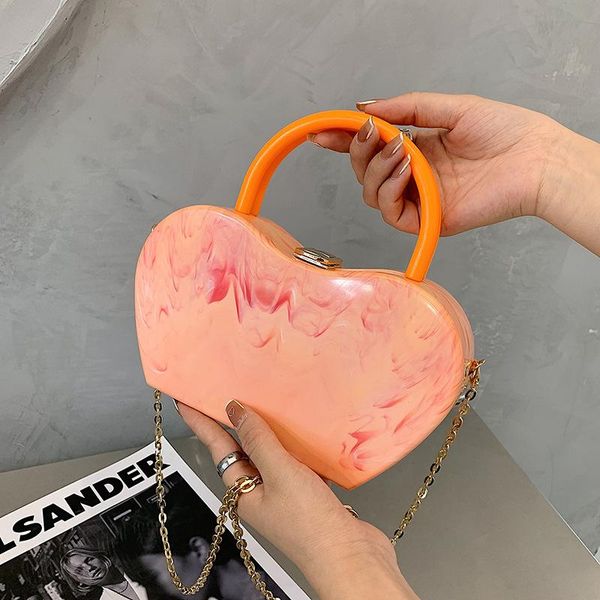 

evening bags candy color acrylic box design party bag crossbody women 2021 shoulder chain fashion purses and handbags