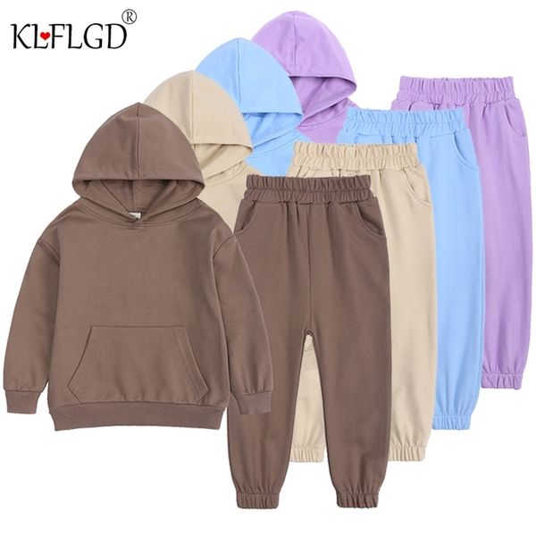 

children's suit boys and girls sets autumn patchwor sport set 2pcs children's clothing suits 9 10 11 12 year 211020, White