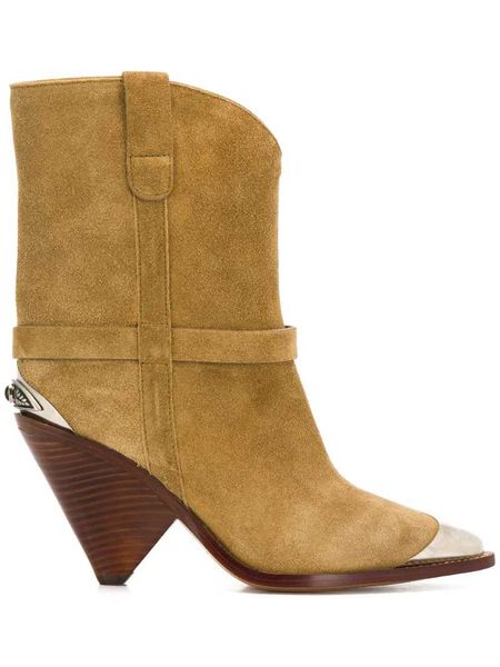 

boots women shoes paris lamsy western classic metal toe cap, Black