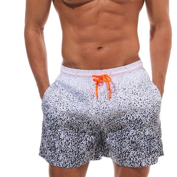 

men summer board shorts swimwear briefs beachshorts man boxers bermuda swimsuit trunks size xxl men's, White;black