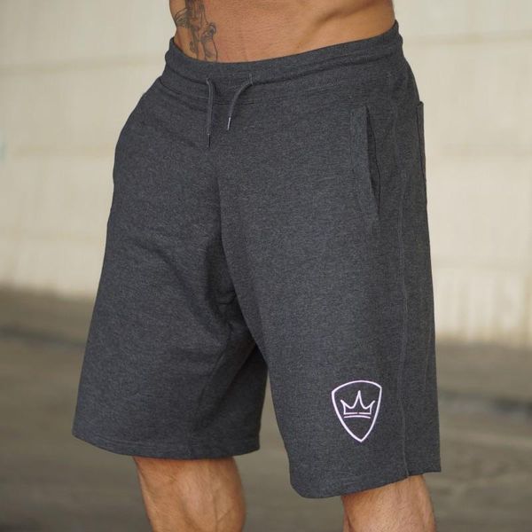 

men's shorts 2021 men sporting running cotton bodybuilding sweatpants fitness short pants jogger gyms sport brand, White;black