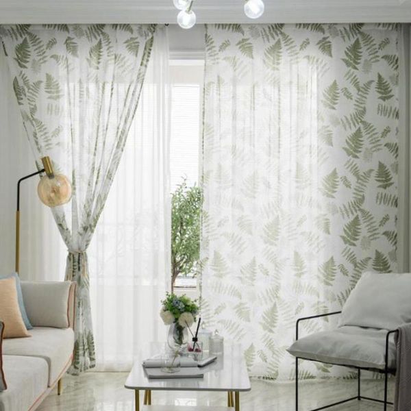 

mimosa pudica printing window curtain for bedroom living room decorative drapes &
