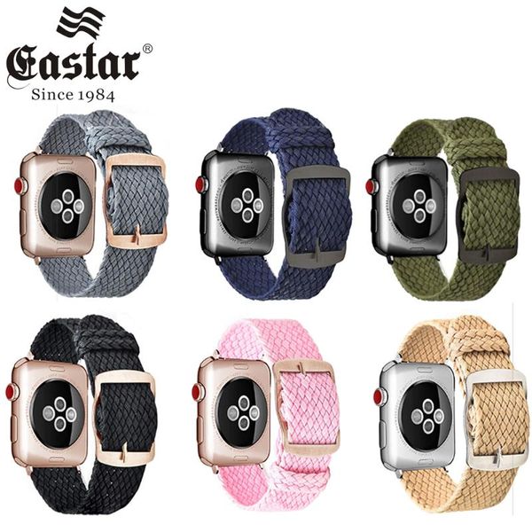 

watch bands soft breathable nylon polyester strap band series 4 3/2/1 sport bracelet 40mm 44mm, Black;brown