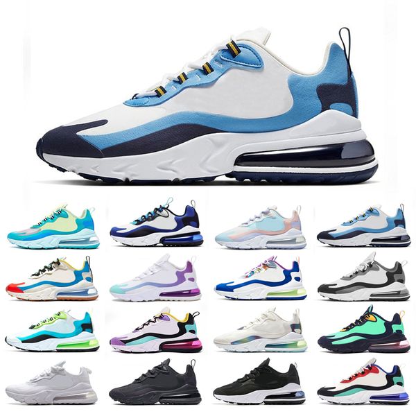 

original react running shoes man woman triple white bauhaus oracle aqua bubble electro green cream blue violet dusk purple easter size 36-45