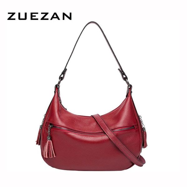 

totes everyday wear hobos, women genuine leather shoulder bag, 100% natural cow's skin female messenger lady cross-body a447