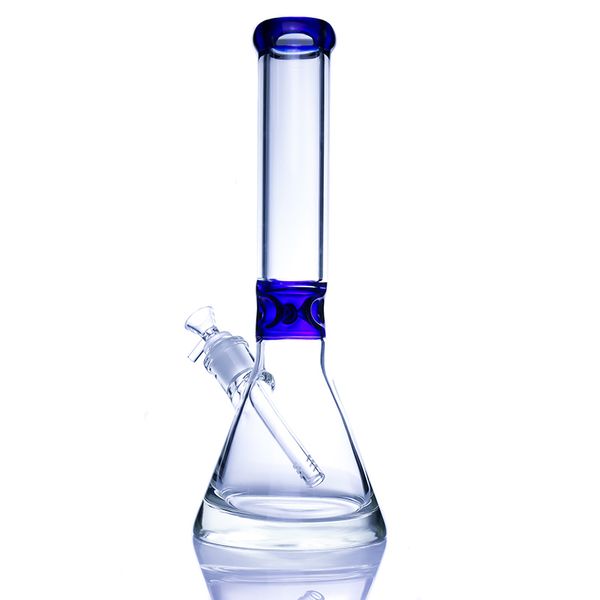 Designer-Becherbong, Wasserpfeifen, Pyrex-Glasbongs mit bunten Lippen, 14-mm-Gelenk, Bohrinseln mit nach unten gerichtetem Stiel