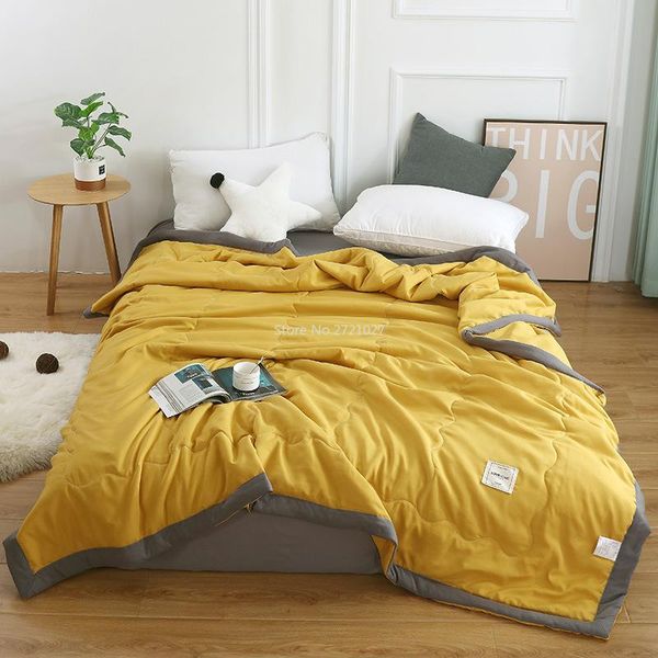 

comforters & sets pure color summer cool quilt manufacturer air-conditioning thin student dormitory