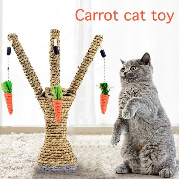 

cat toys climbing play wall furniture scratchers board pet chew radish kitten care teeth toy interactive tower