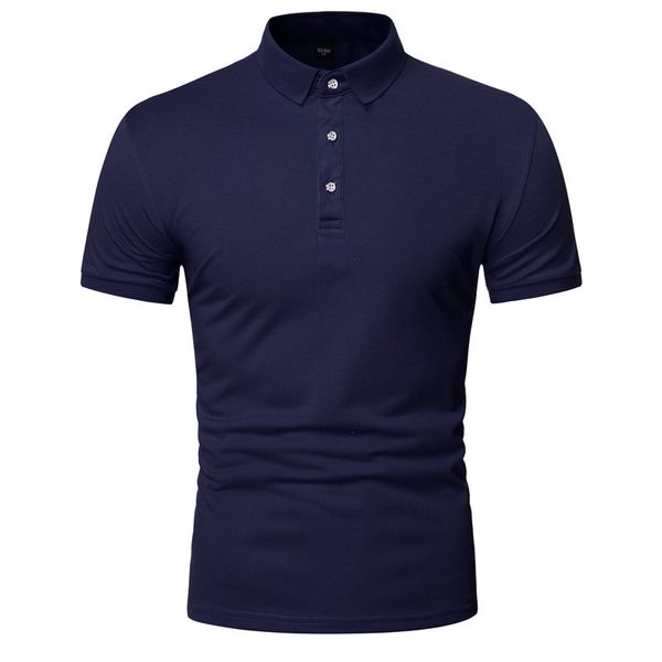 Desenhos cor sólida manga curta polo camisa homens de alta qualidade marca homens pólo camisas casuais negócio aconchegante camisa polo homens usa s