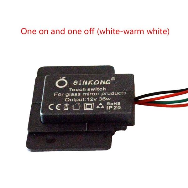 

smart home control two-color/monochrome buckle type touching sensor switch for mirror lamp