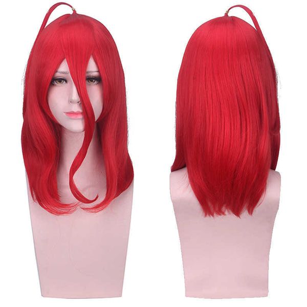 

lord shengda's country cos wig bright red dead hair fixed, Black