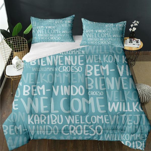 

comforters & sets 3d print super comforter soft quilting modern english alphabet customize fashion quilt suitable for home bedroom dec