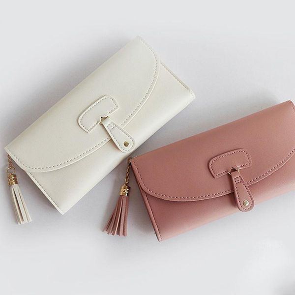 

purse wallet lady's long summer bag large capacity card carteira masculina, White