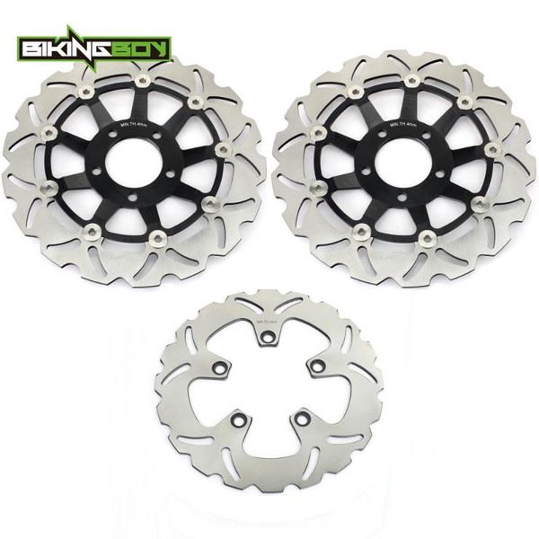 

motorcycle brakes bikingboy front rear brake discs disks rotors bandit gsf 1200 / s 96-05 gsx fs inazuma 98-02 rf 900 r 94-99 gs ss 01
