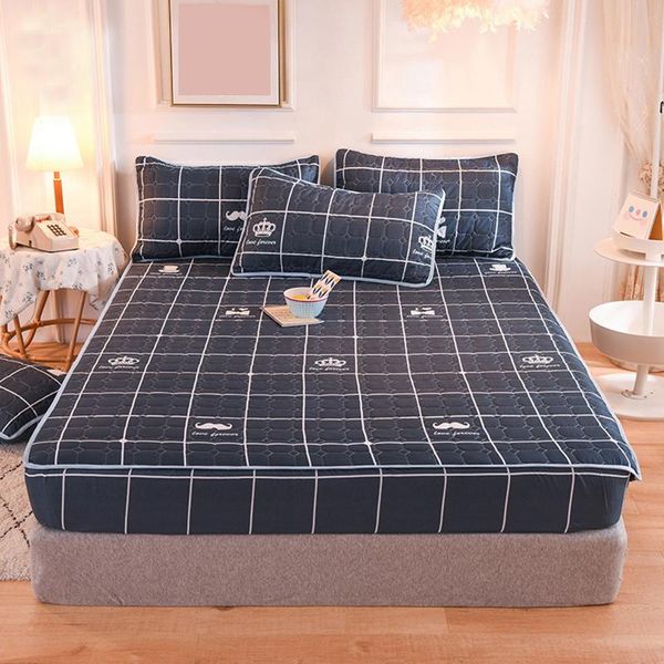 

sheets & sets waterproof thicken mattress protective cover bed fitted sheet printed washable er air-permeable pad