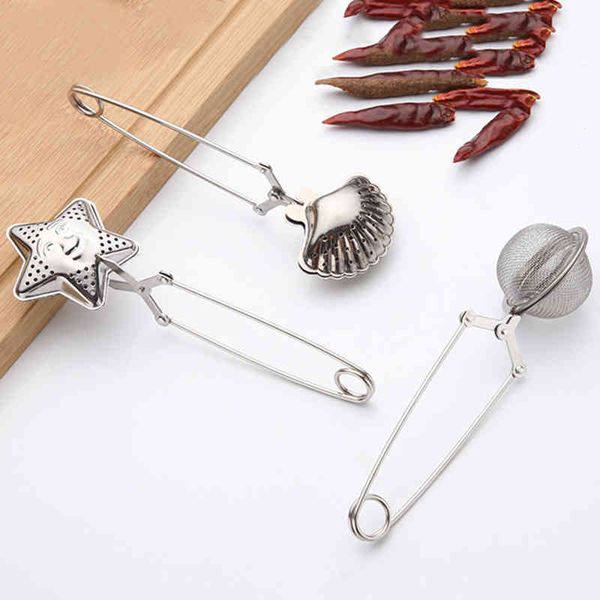 

1pc stainless steel tea infuser sphere mesh tea strainer coffee herb spice filter diffuser mesh handle tea ball teapot gadgets