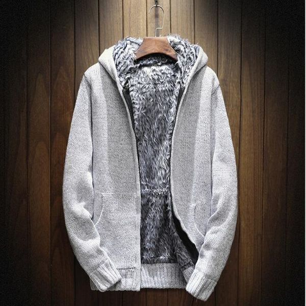 

men's sweaters zipper knitted sweater, baseball collar, knitted, casual, hoodie, White;black