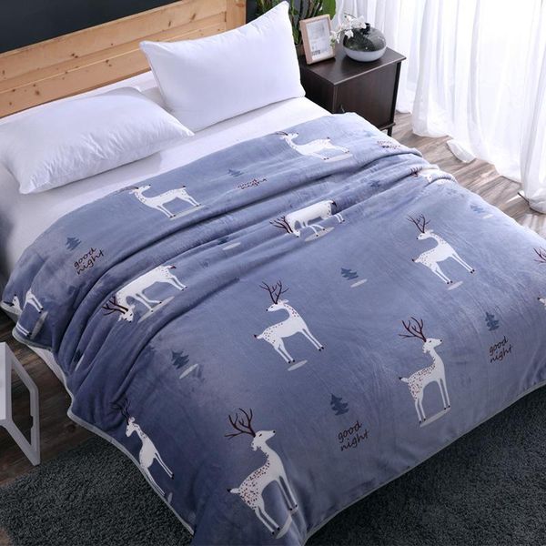 

blankets coral fleece blanket thick double-sided bed sheet flannel modern minimalist striped nap air conditioning
