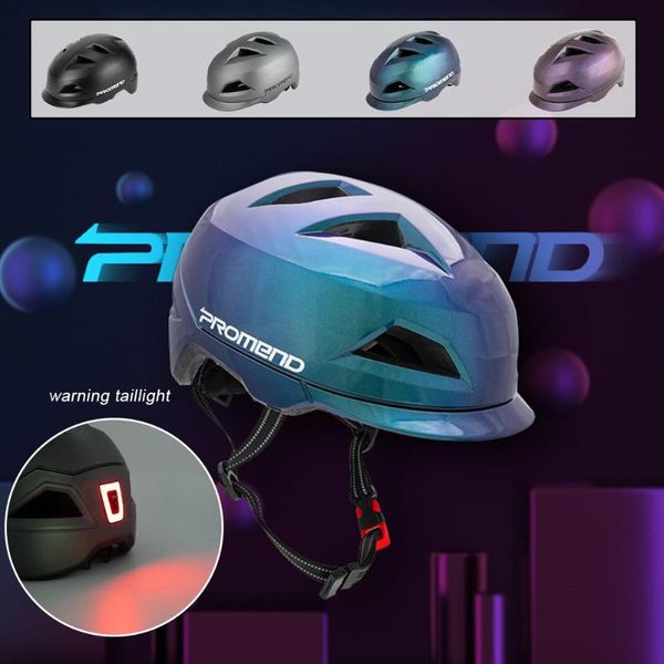 

motorcycle helmets bike for men mountain road bicycle helmet sport safe hat led tail light ventilated lightweight cycling grey/black