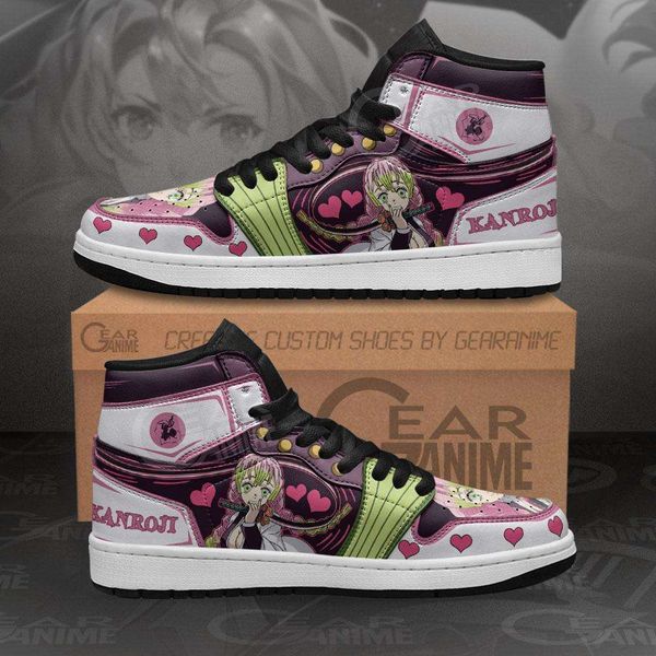 

customization mitsuri kanroji sneakers love hashira demon slayer anime shoes