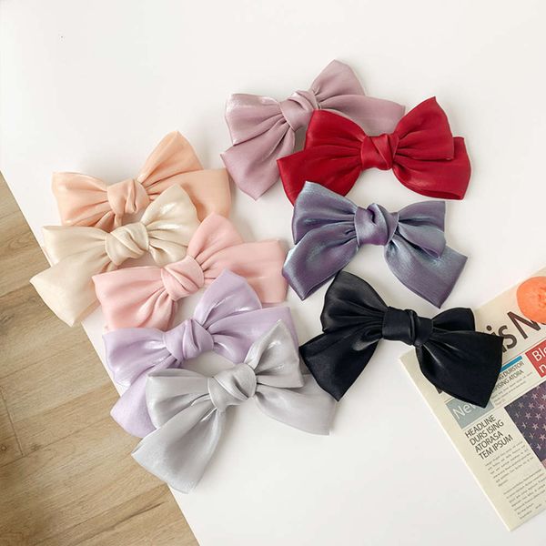 

hair bandsbig bow back of head spring hairring hair rope laser hairpin headdress clip, Pink